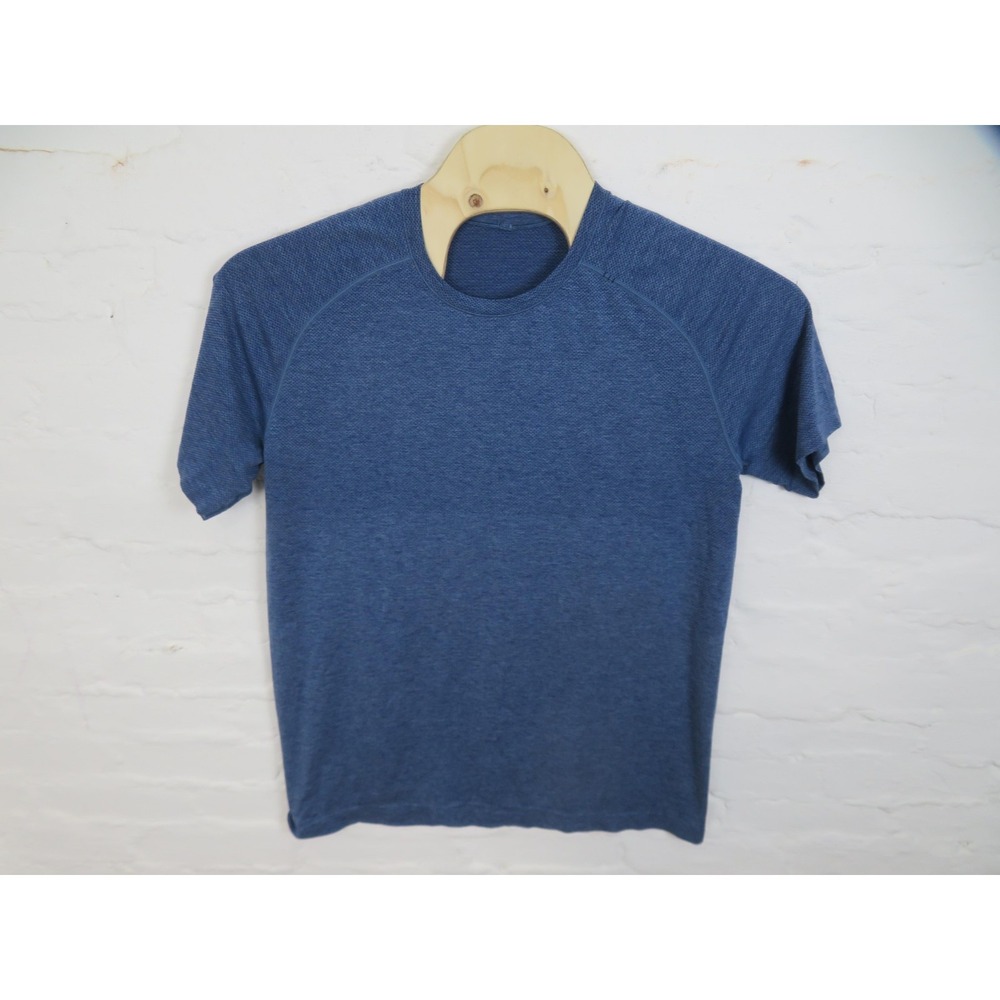 Lululemon Metal Vent Tech Shirt Mens XL Blue Short Sleeve Gym Workout Top